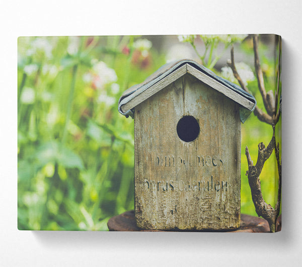  A Canvas Print of Green Wooden Haven Canvas Art