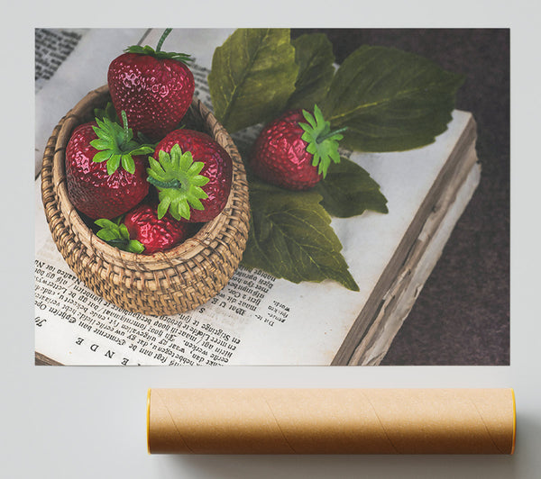 Crimson Basket Of Dreams Print