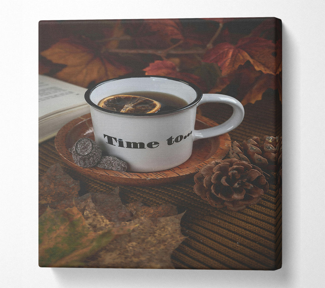  A Canvas Print of Brown Time To Relax Canvas Art
