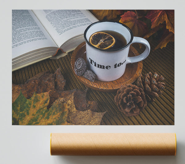 Brown Cozy Time Giclee Print