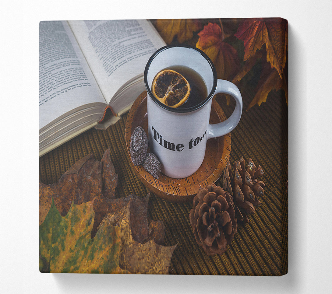  A Canvas Print of Brown Cozy Time Canvas Print
