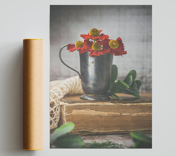 Copper And Rust Blooms Print