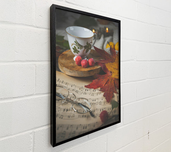 Red Autumn Teacup