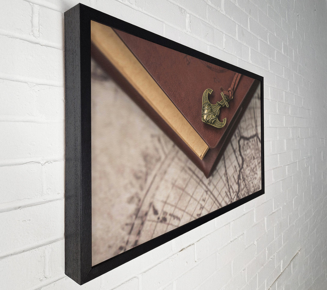  A Canvas Print of Brown Leather Anchor Canvas Art
