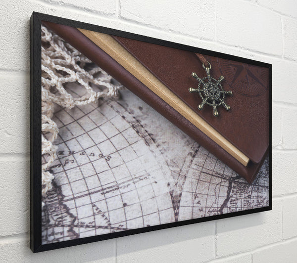 Brown Leather Compass