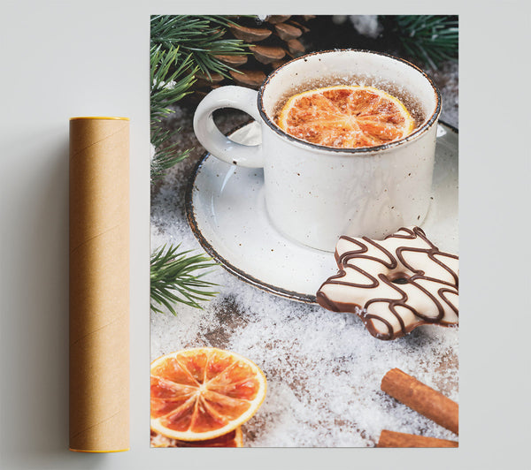 Orange Winter Treat Giclee Print