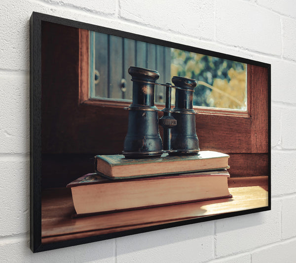 Brass Binoculars And Books