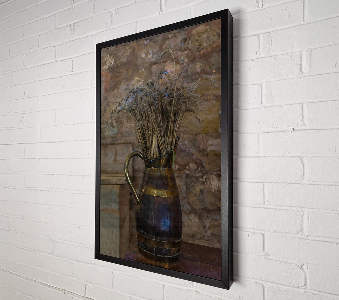  A Canvas Print of Golden Wheat Bouquet Canvas Print