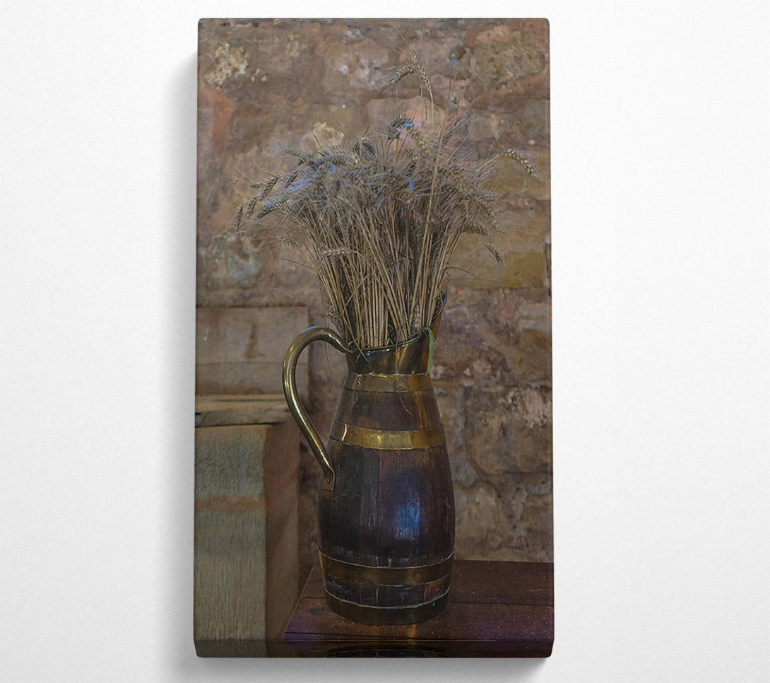  A Canvas Print of Golden Wheat Bouquet Canvas Print
