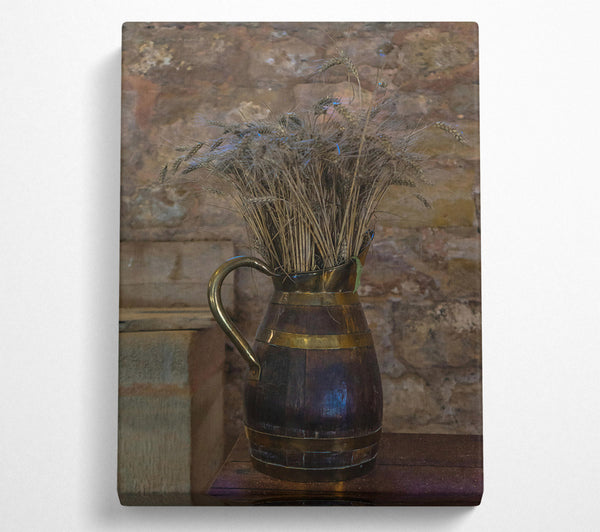  A Canvas Print of Golden Wheat Bouquet Canvas Print