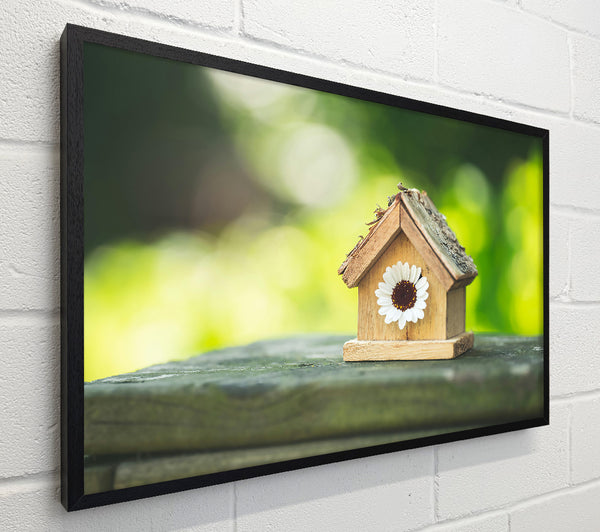 White Flower Birdhouse