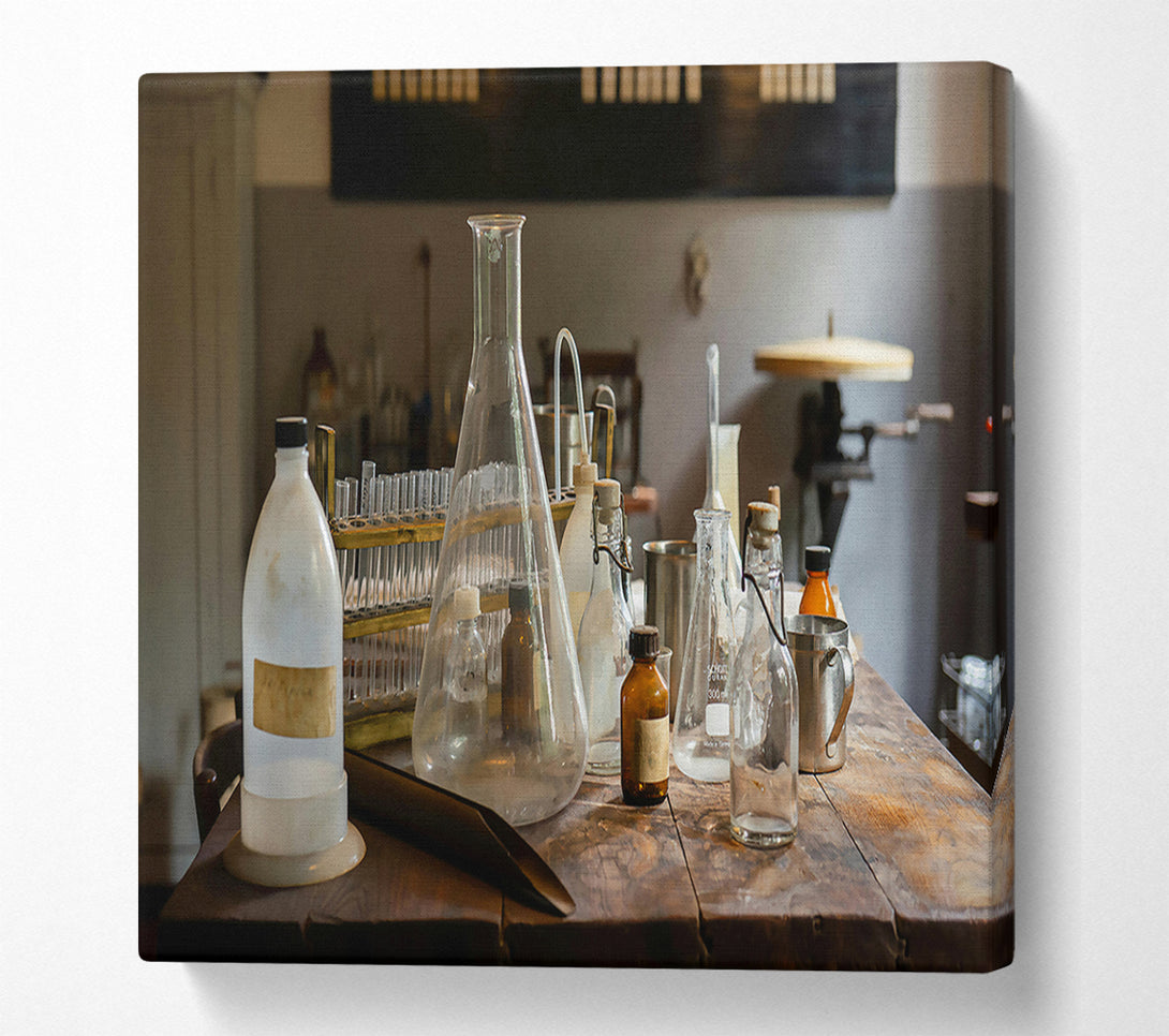  A Canvas Print of Brown Glass Alchemy Canvas Wall Art