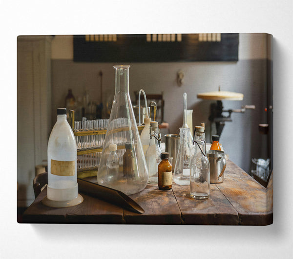  A Canvas Print of Brown Glass Alchemy Canvas Wall Art