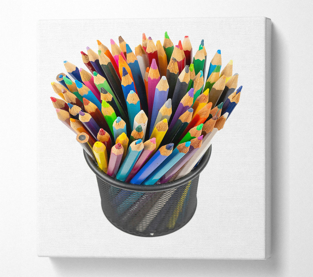  A Canvas Print of Blue Crayon Dreams Canvas Art