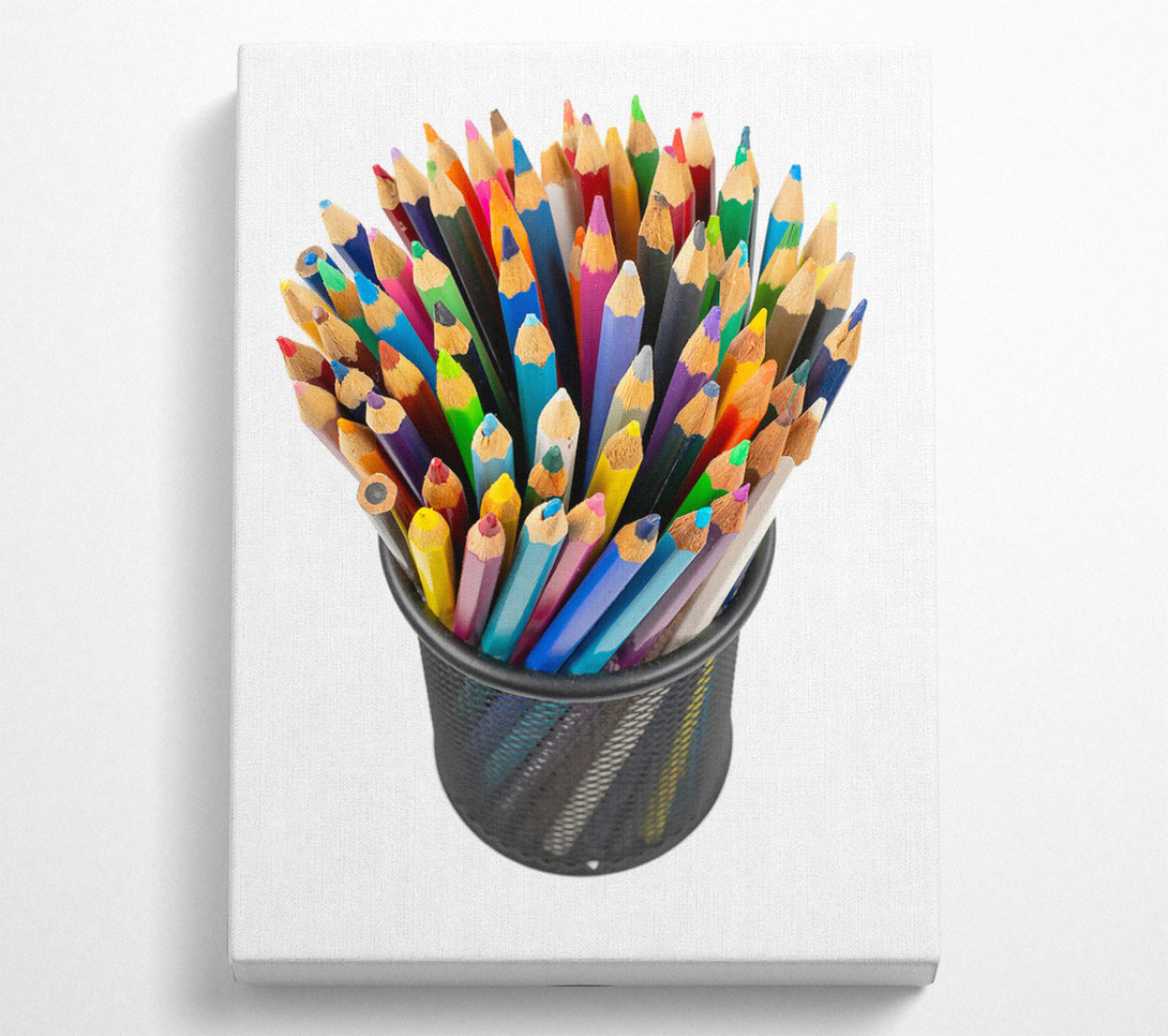 A Canvas Print of Blue Crayon Dreams Canvas Art