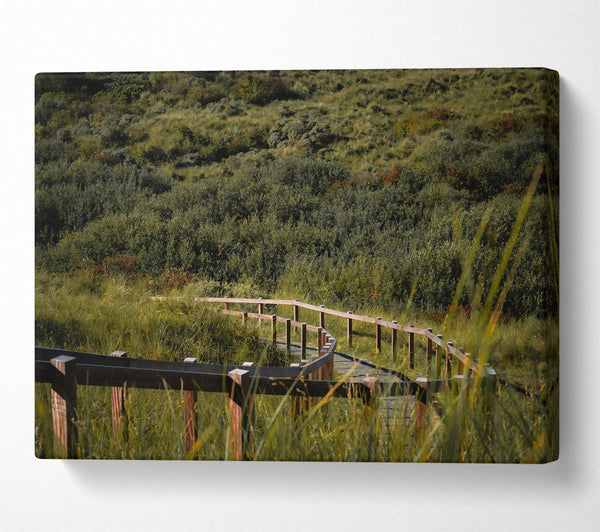  A Canvas Print of Green Path To The Woods Canvas Art
