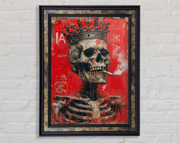 Skeleton King Framed Print