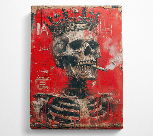  A Canvas Print of Skeleton King Canvas Print
