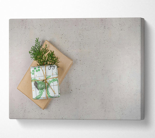  A Canvas Print of Green Gift Wrapped Joy Canvas Art
