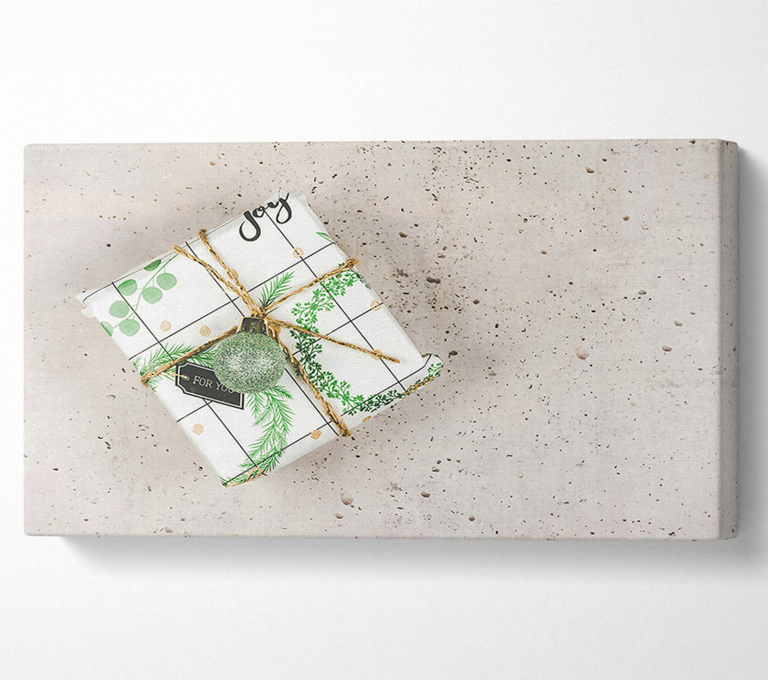  A Canvas Print of Wrapped In Green Joy Canvas Art