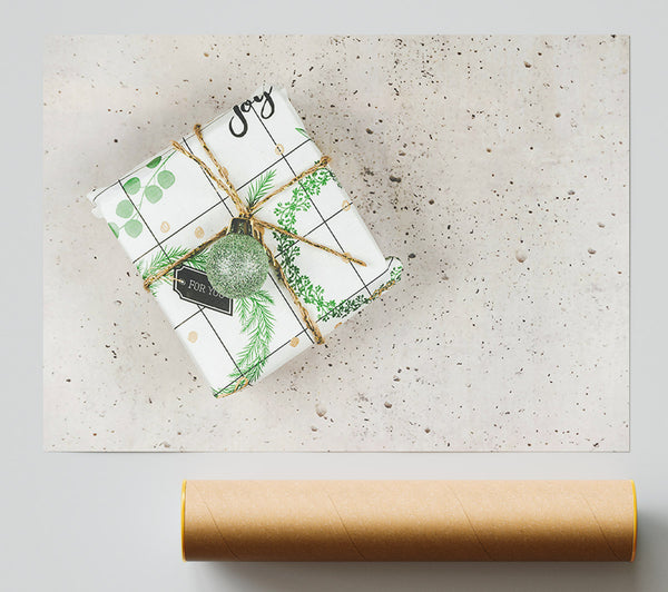 Wrapped In Green Joy Print