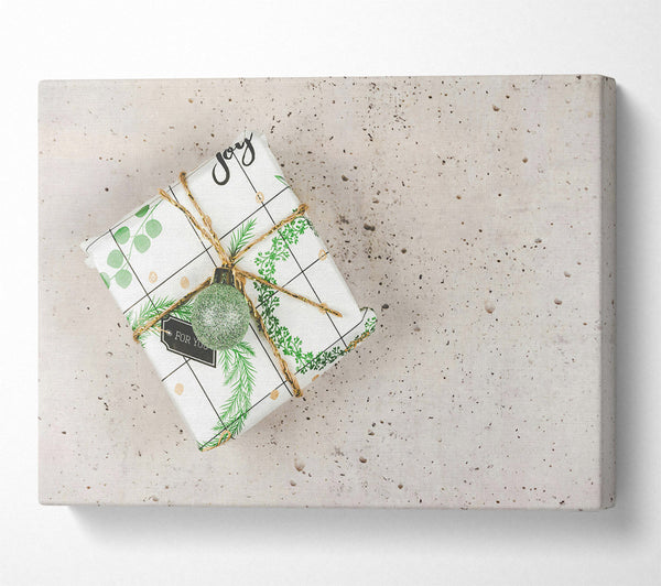  A Canvas Print of Wrapped In Green Joy Canvas Art