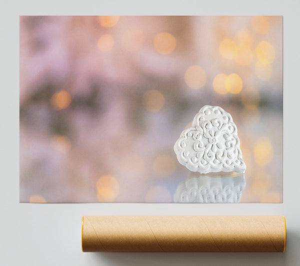 Golden White Love Giclee Print