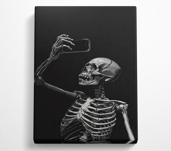  A Canvas Print of Skeleton Selfie Canvas Wall Art