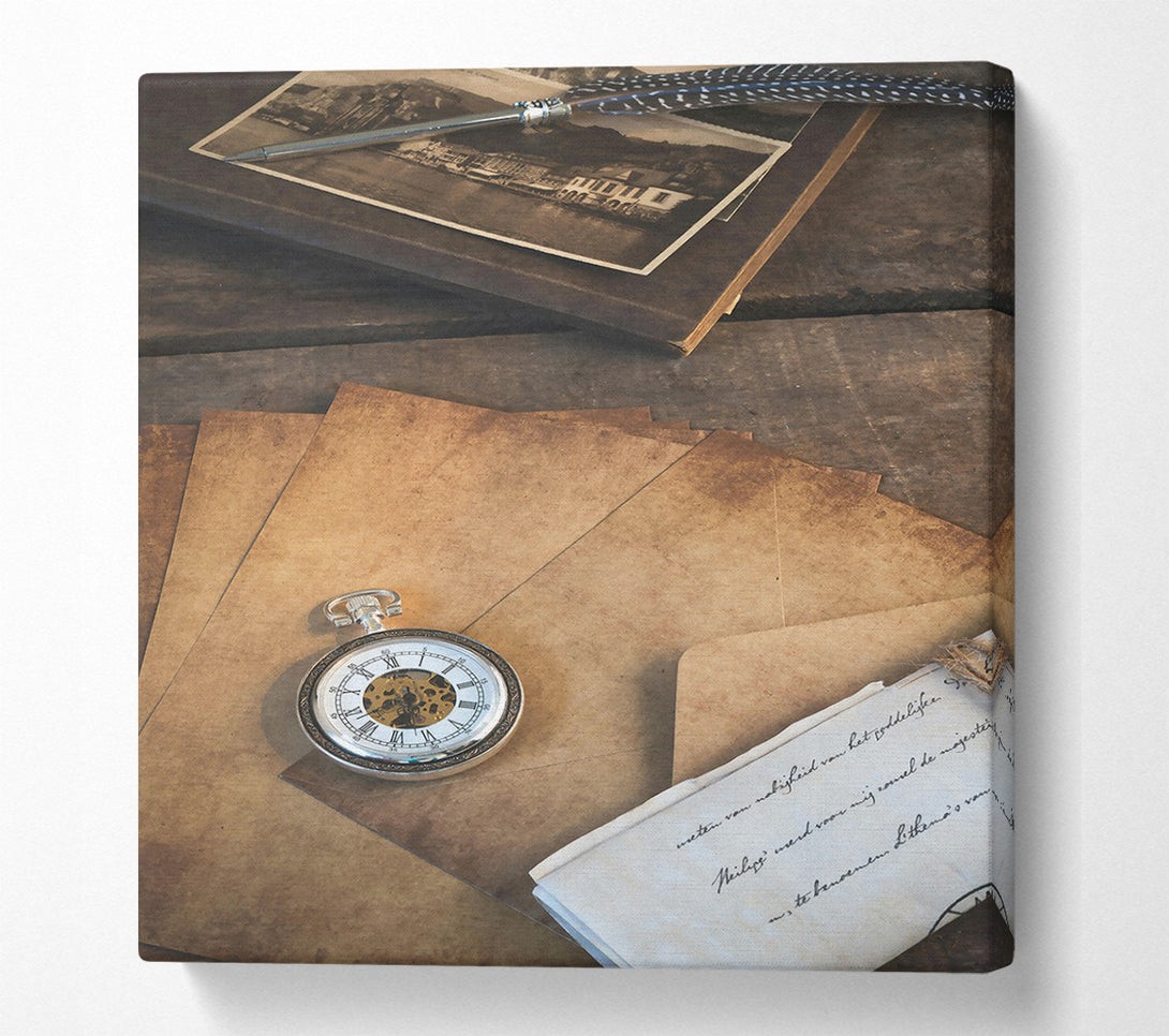  A Canvas Print of Golden Time'S Whisper Canvas Print