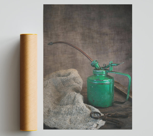 The Green Oil Can Giclee Print