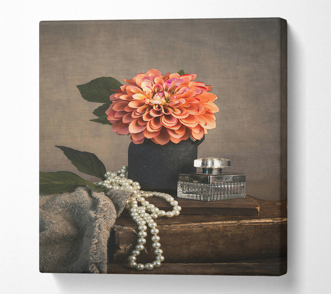  A Canvas Print of Peach Bloom Still Life Canvas Art