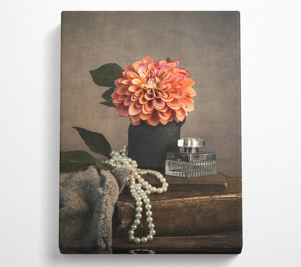  A Canvas Print of Peach Bloom Still Life Canvas Art