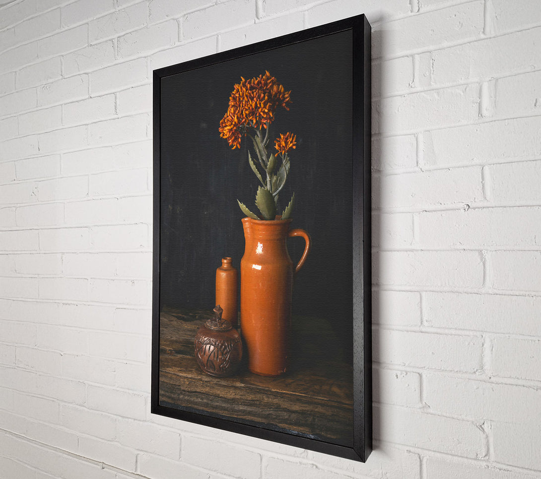  A Canvas Print of Terracotta And Bloom Canvas Wall Art