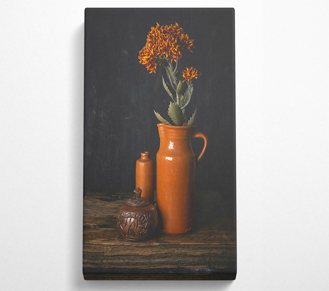  A Canvas Print of Terracotta And Bloom Canvas Wall Art