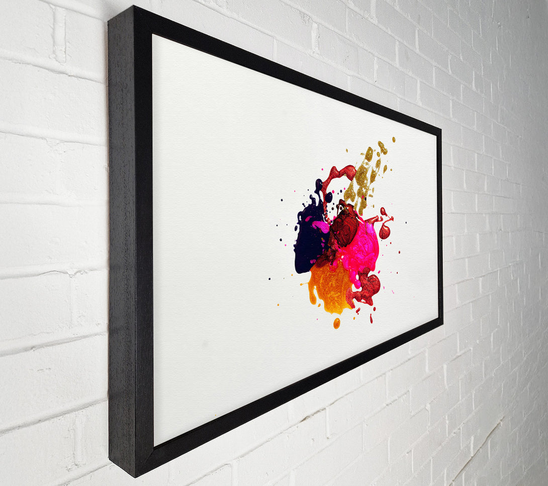  A Canvas Print of Golden Splatter Symphony Canvas Art