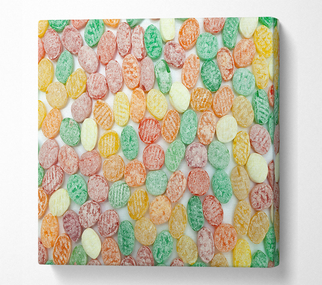  A Canvas Print of Green Candy Dreams Canvas Print