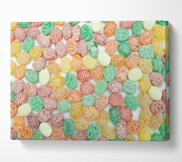  A Canvas Print of Green Candy Dreams Canvas Print