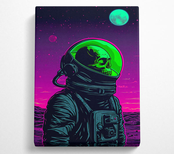  A Canvas Print of Skull In Space Canvas Wall Art