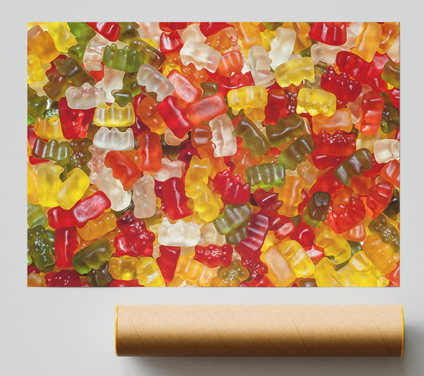 Yellow Gummy Bears Giclee Print