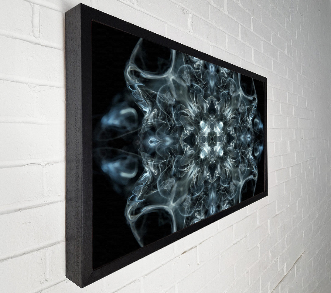  A Canvas Print of Silver Smoke Mandala Canvas Art