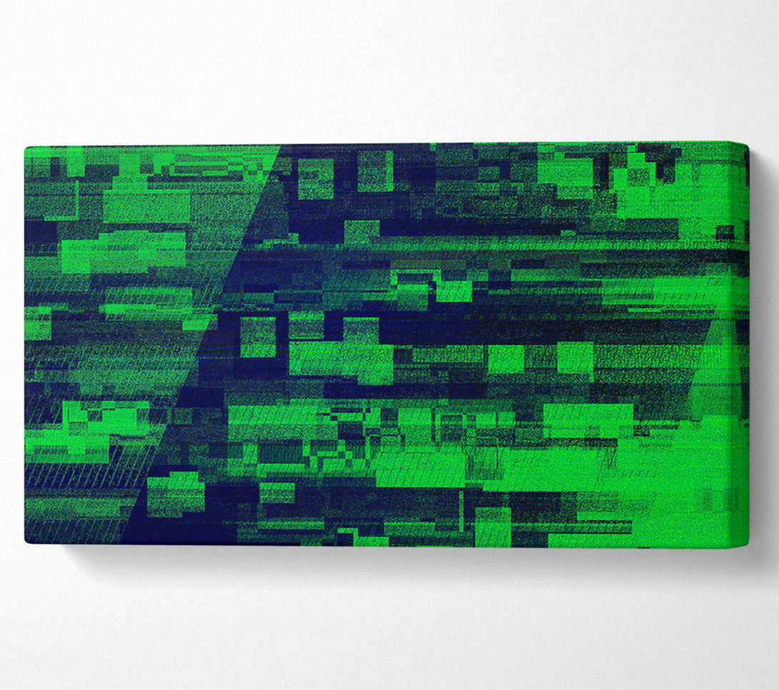  A Canvas Print of Emerald Glitch Dreams Canvas Art