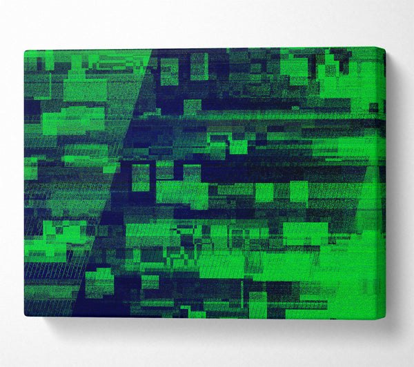  A Canvas Print of Emerald Glitch Dreams Canvas Art