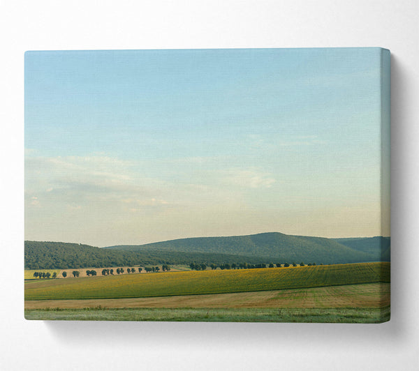  A Canvas Print of Green Rolling Hills Canvas Wall Art