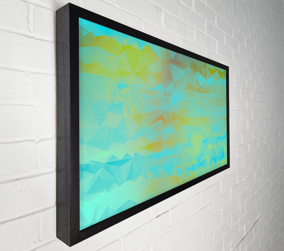  A Canvas Print of Aqua Geometric Dreams Canvas Art