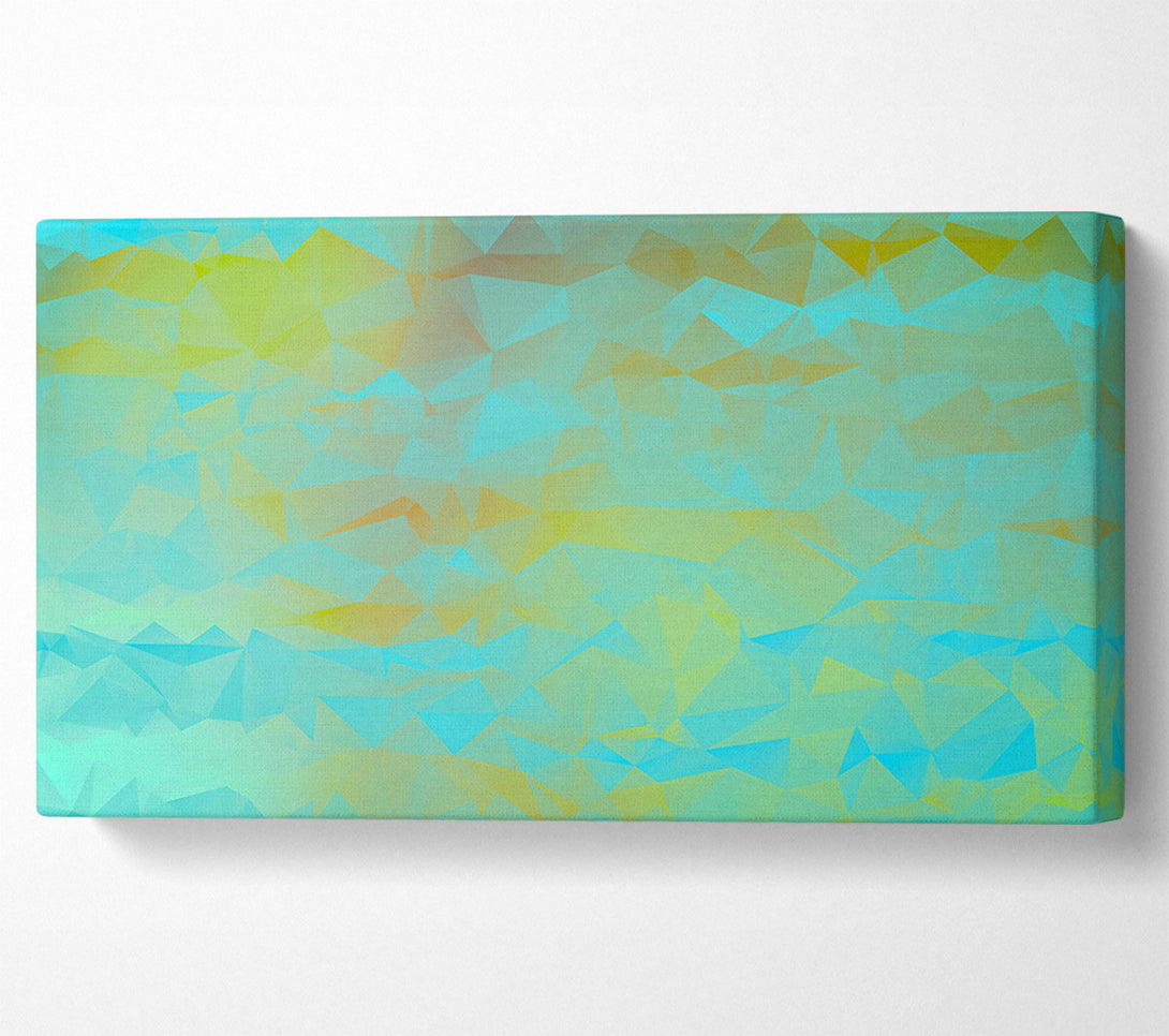  A Canvas Print of Aqua Geometric Dreams Canvas Art