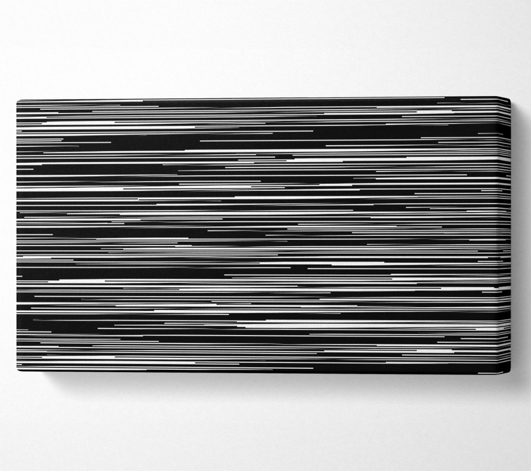  A Canvas Print of Black Lines And White Noise Canvas Wall Art
