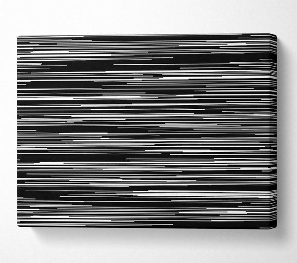  A Canvas Print of Black Lines And White Noise Canvas Wall Art