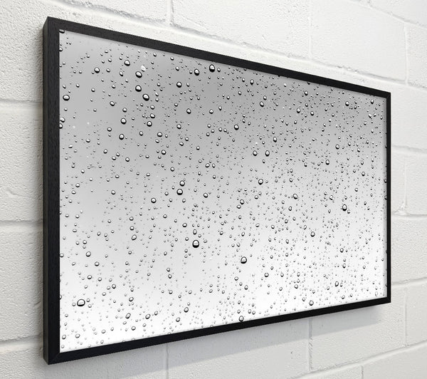 Silver Raindrops Abstract