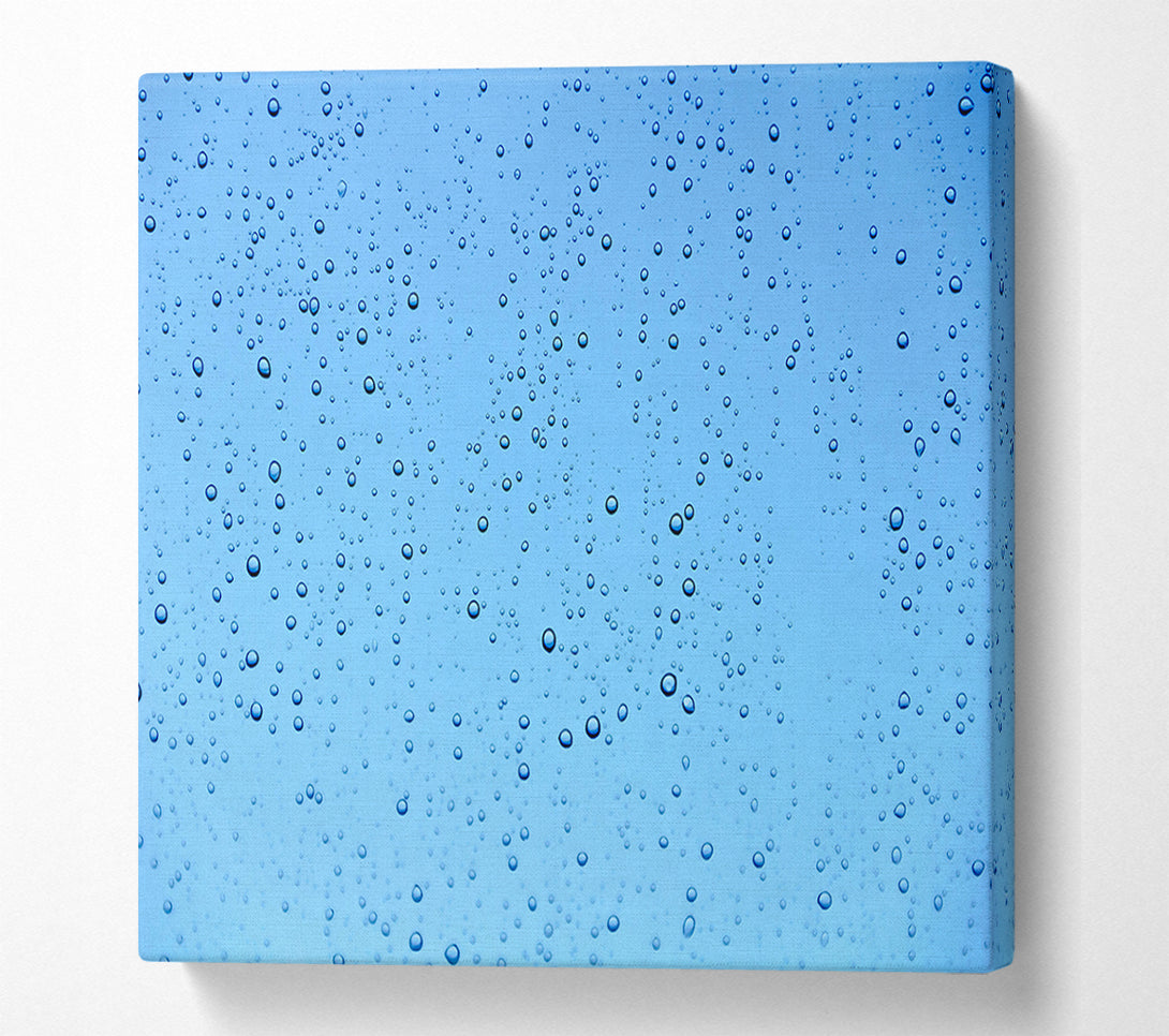  A Canvas Print of Azure Water Drops Canvas Wall Art