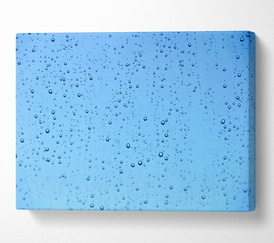  A Canvas Print of Azure Water Drops Canvas Wall Art